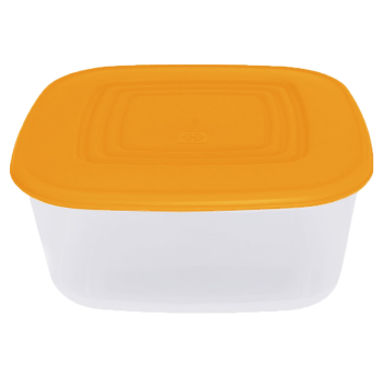 Контейнер пищевой 3 л верх оранжевый, низ прозрачный