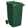 Бак для мусора на колесах с ручкой 240 л зеленый