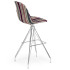 Стул барный Tilia Eos-X сиденье с тканью, ножки металлические хромированные ARTCLASS 903