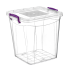 Контейнер на засувках глибокий 11 л прозорий Контейнер на засувках глибокий 11 л прозорий