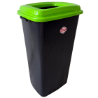 Бак для сортировки мусора 70 л Planet "Стекло" антрацитовый-зеленый