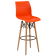 Стілець барний Tilia Laser-V ніжки букові помаранчевий