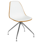 Стілець Tilia Eos-Z ніжки металеві світло-коричневий - біла слонова кістка