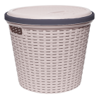 Кошик для білизни під ротанг 13 л пудра