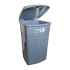 Бак для мусора 90 л темно-серый - серый