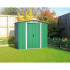 Сарай металевий ECO 202x122x181 см зелений з білим