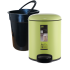 Ведро для мусора с педалью JAH 4 л зеленое