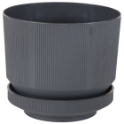 Горшок для цветов Lux 1,7 л антрацитовый