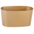 Горщик для квітів балконний з дренажем Kapadokya 4,7 л золотий