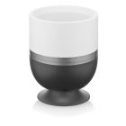 Горщик для квітів Ribbon 1,6 л овальний антрацитовий-білий