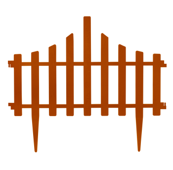 Набір огорожі для газону "Заборчик" (4в1) теракотовий