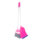 Мітла з совком Irak Plastik Polo рожевий