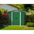 Сарай металевий ECO 202x122x181 см зелений з білим