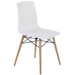 Стілець Papatya X-Treme Wox Pro білий, ніжки бук