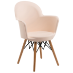 Кресло Tilia Gora-V ножки буковые кремовое