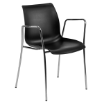 Кресло Tilia Laser ножки хромированные черное 