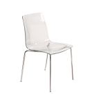 Стул Papatya X-Treme S прозрачно-чистый