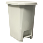 Ведро для мусора с педалью 9 л прямоугольное белое Planet