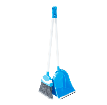 Мітла з совком Irak Plastik Polo блакитний