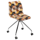 Стілець Tilia Lazer-O сидіння з тканиною, ніжки металеві SIESTA 301