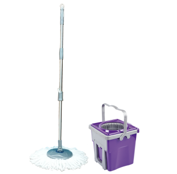 Набір для прибирання Planet Spin Mop Telescopic 9 л пурпурний