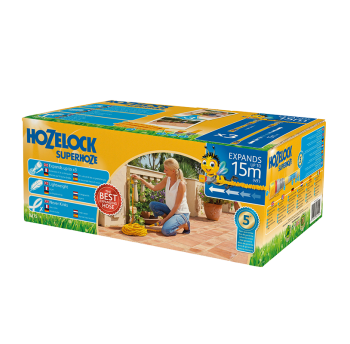 Шланг 15 м розтяжний Superhoze + конектори Hozelock 8215  