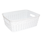 Кошик під ротанг c ручками 2,5 л білий