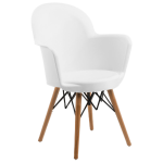 Кресло Tilia Gora-V ножки буковые белое