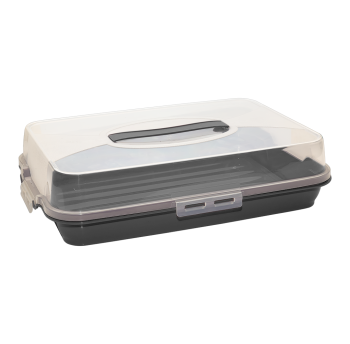 Тортовниця прямокутна антрацитова