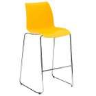 Стілець барний Tilia Laser ніжки хромовані жовтий