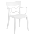 Кресло Papatya Opera-K сиденье белое, верх белый