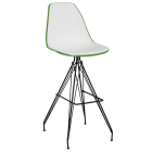 Стілець барний Tilia Eos-X ніжки металеві фарбовані хакі - біла слонова кістка