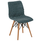 Стілець Tilia Laser-V ніжки букові, сидіння з тканиною ARTCLASS 808