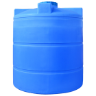 Емкость для хранения дизельного топлива 4000 л вертикальная ПБ голубая