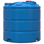 Емкость 5000 л вертикальная крышка с клапаном синяя