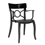 Кресло Papatya Opera-K сиденье черное, верх черный