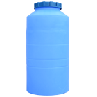 Бочка 250 л вертикальна ВО ПБ блакитна