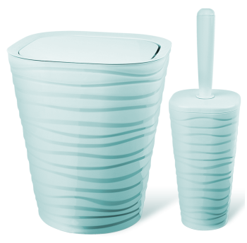 Набір для ванної кімнати Planet Welle 2 предмета сіро-блакитний