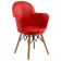 Крісло Tilia Gora-V ніжки букові червоне