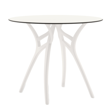 Стол Tilia Ivy-L d77 см столешница белая ножки белая слоновая кость