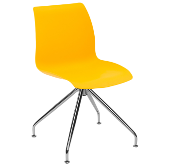 Стул Tilia Lazer-Z ножки хромированные желтый