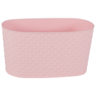 Горщик для квітів балконний з дренажем Kapadokya 4,7 л світло-рожевий