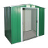 Сарай металевий ECO 202x122x181 см зелений з білим