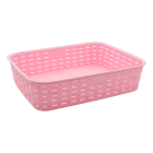 Корзина под ротанг 3 л розовая