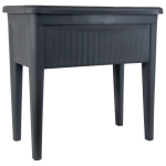 Горщик для квітів на ніжках Ayakli 60 л антрацитовий 