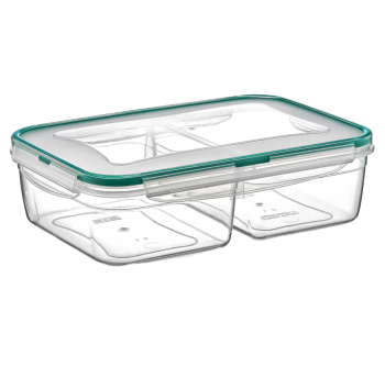 Контейнер Fresh Box  2 відсіки 1 л + 1 л прозорий