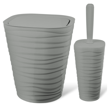 Набір для ванної кімнати Planet Welle 2 предмета сірий