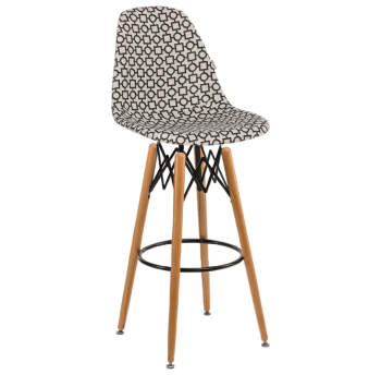 Стул барный Tilia Eos-V сиденье с тканью, ножки буковые ARTCLASS 802