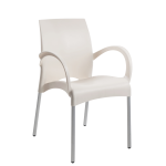 Крісло Papatya Vital-K слонова кістка, база алюміній