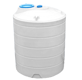 Ємність 3000 л дві горловини вертикальна біла